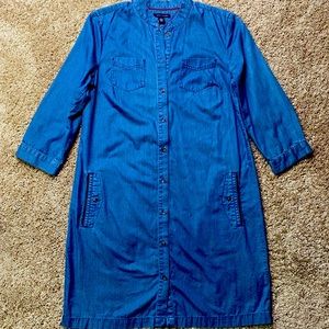 Tommy Hilfiger Chambray Denim Shirt Dress 16